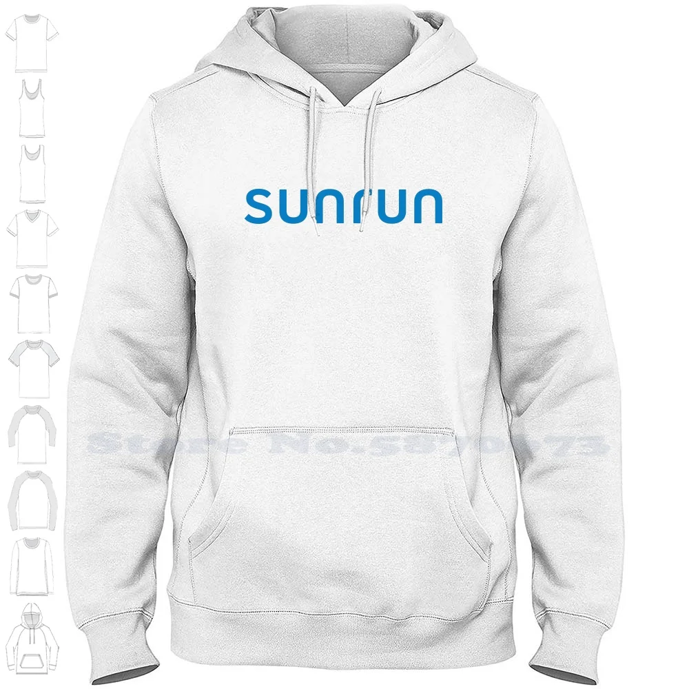 Худи с логотипом Sunrun из высококачественного 100% хлопка, новая толстовка с графическим рисунком