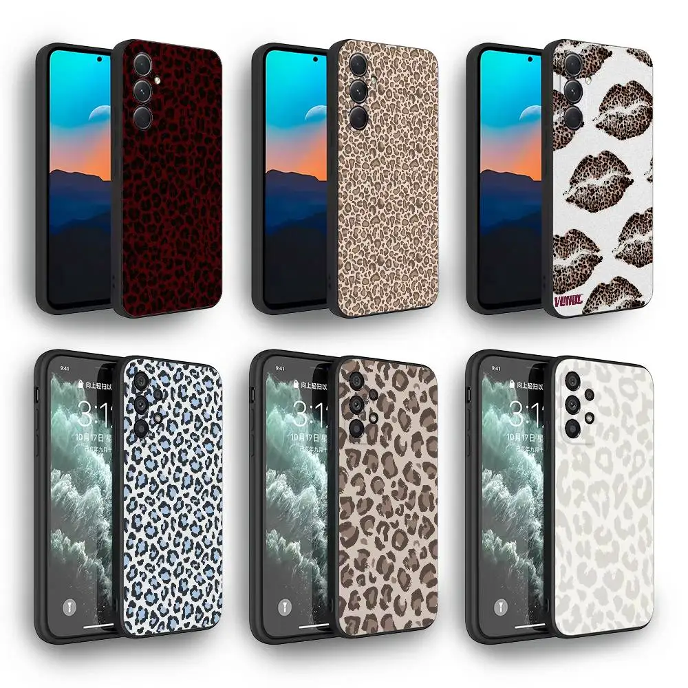 

Kiss Fantasy High-end Girl Leopard Print Artist Frank Phone Case For Samsung Galaxy S25 S24 S23 S22 S21 PLUS ULTRA