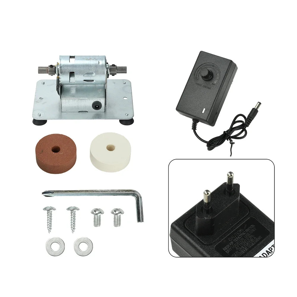 Elektrischer Schleifer 100W Reiner Kupfermotor AC 100-240V Grob- und Feinschleif- sowie Poliermaschine Tragbares Desktop-Schleifwerkzeug – Detail 12