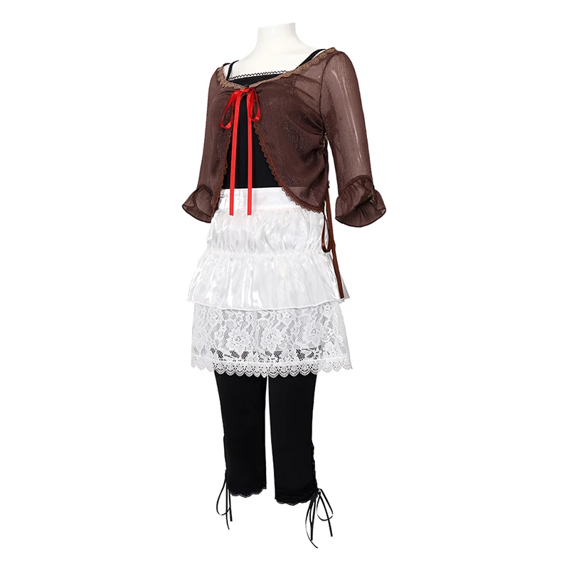 Fantasia de Cosplay Feminina para Halloween, Estilo Uniforme de Roupa Diária, do Jogo Fatal Frame II Crimson Butterfly, Amakura Mio e Amakura Mayu