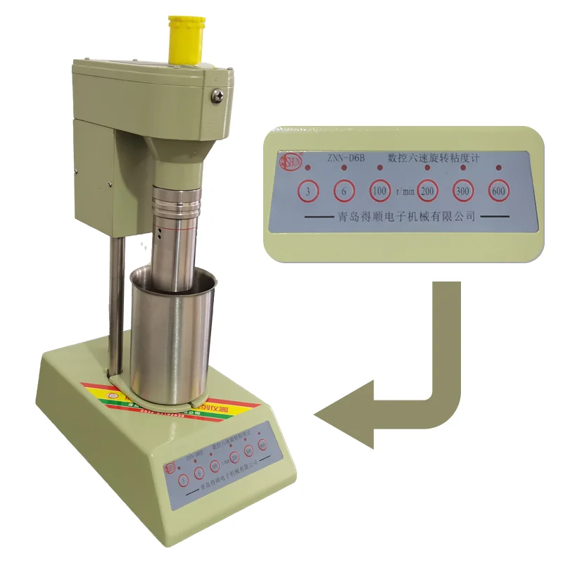 

ZNN-D6B laboratory rotating viscometer equipment semi mud drilling fluids six speed rotational viscometer