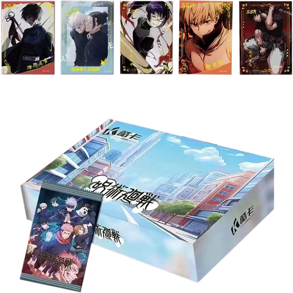 Karta kolekcji Jujutsu Kaisen pełny zestaw Gojo Satoru ACG TCG CCG postać z Anime Booster Box Doujin zabawka rzadka kolekcjonerska zabawka prezent