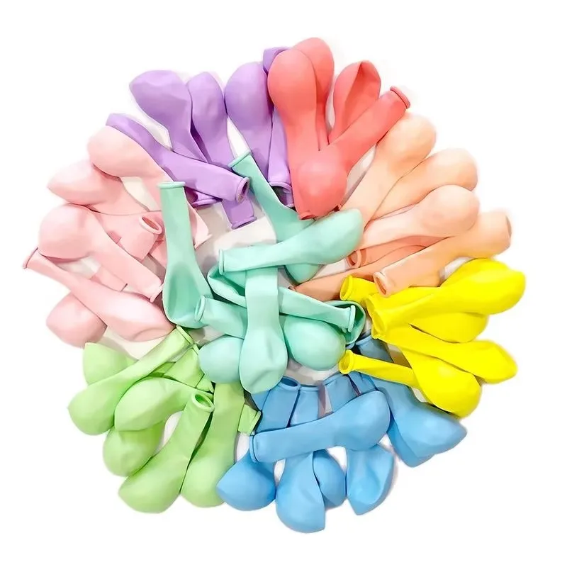 

100pcs 5/10/12inch Macarone Multicolored Latex Balloons Happy Birthday Party Decoration Room Decor Blue Orange Small Balloon