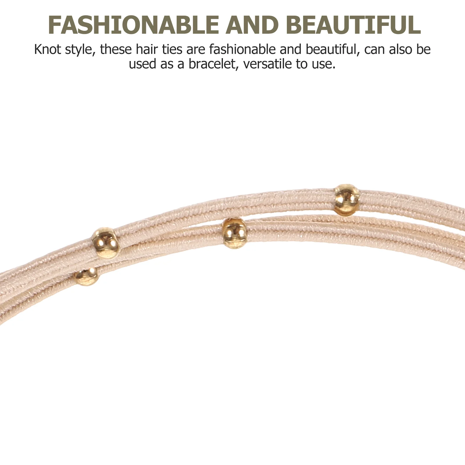 

Knot Ties Stretchy Nylon Hair Ropes Elastic Bands For Women Girls Durable Party Night Out Wear Multi-Use As Bracelet Hair