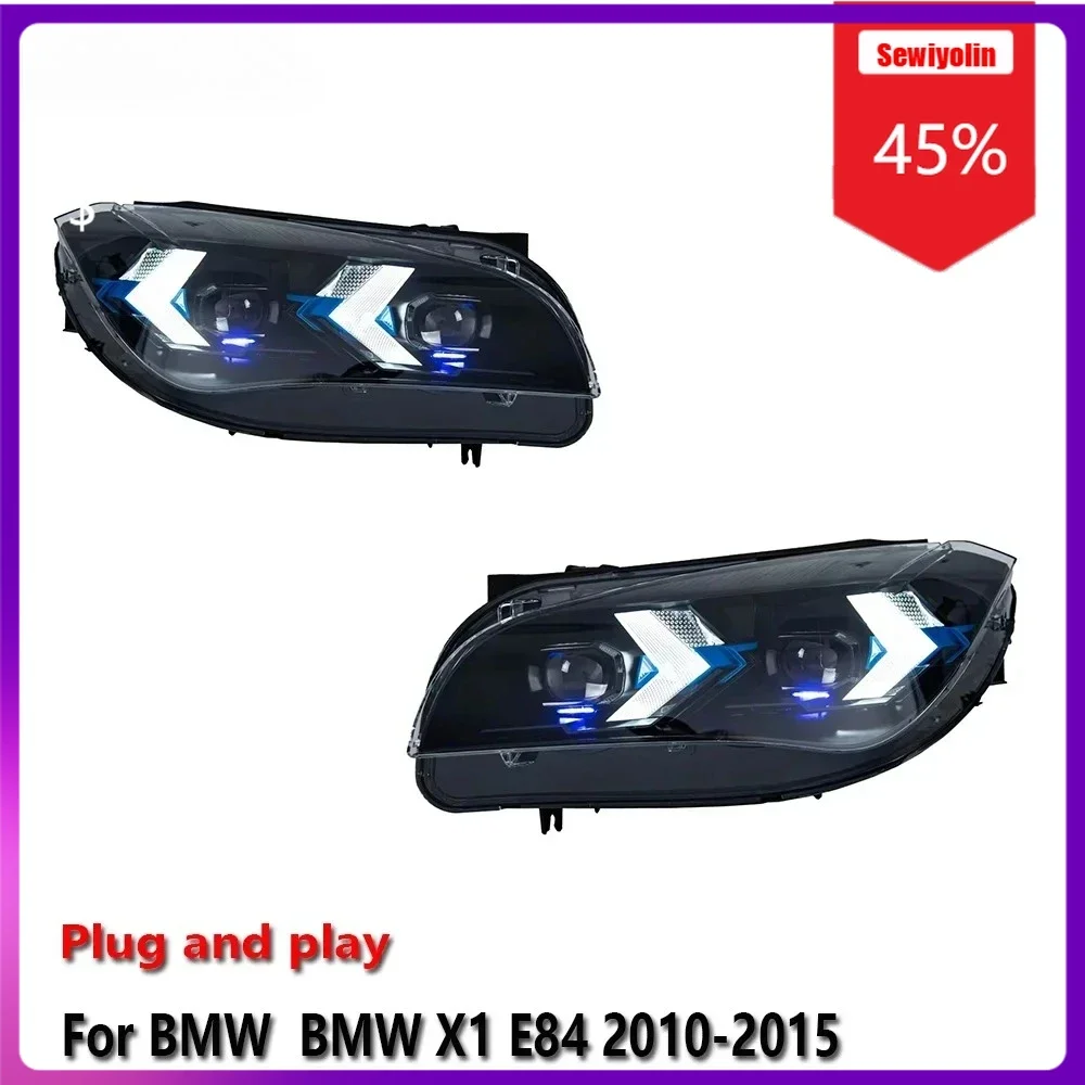 

Sewiyolin Car LED Lamp Headlight Light Assemblies For BMW X1 E84 2010-2015 Auto Fog DRL Brake Turn Signal Lamp