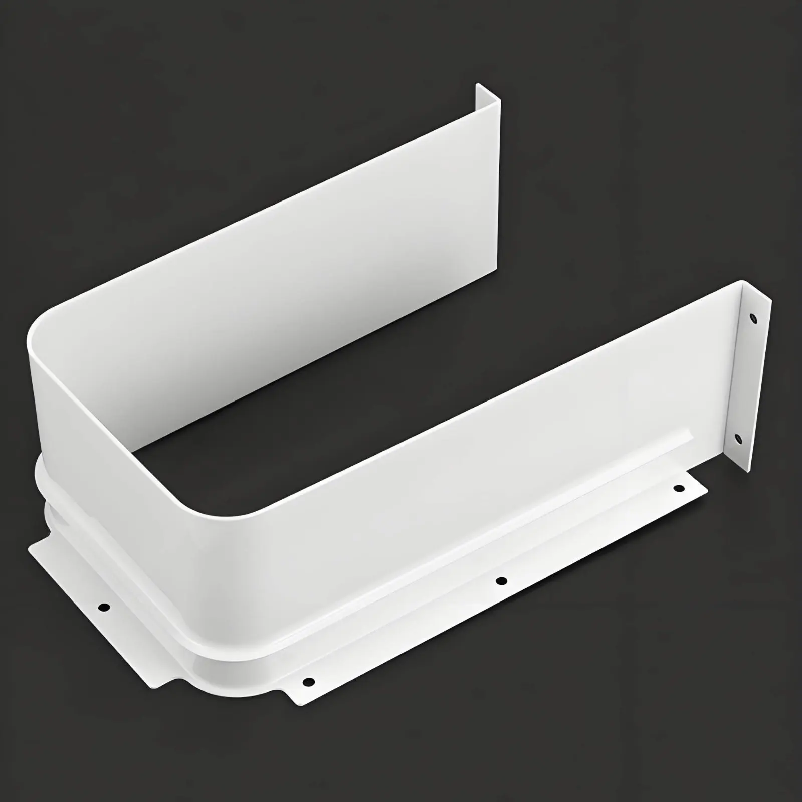 Aluminum Alloy U Trim Long-Lasting Metal U-Shaped Drain Cover Cabinet Accessory Easy to Install Home Hardware Shiny Surface