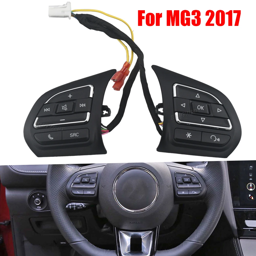 Multi-function Steering Wheel Button Car For SAIC MG ZS RX5 360 RX3 MG6 MG5 HS GS MG6 2017-2021 MG3 2017 Cruise Control Switch