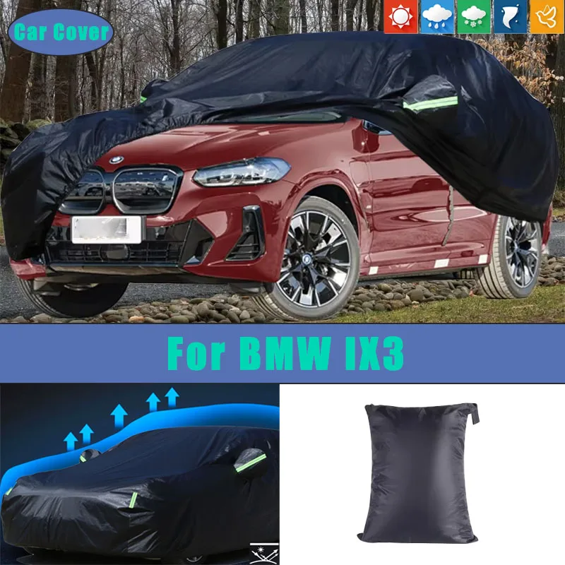

For BMW IX3 Car Full Outer Covers Outdoor Waterproof Dustproof Sun Rain Snow Protection Exterior Car Accessories