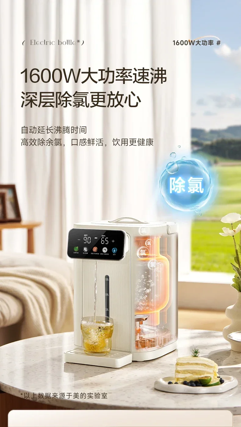 

Новый умный диспенсер для воды Midea 220 В: чайник для горячей воды из нержавеющей стали 316L, электрический термопот для домашнего использования C