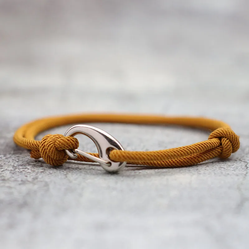 우정 Braclet 발렌타인 데이 미니멀리스트 행운을 빌어 요 로프 팔찌 더블 레이어 조절 랍스터 Ouch 현재 레드 Brazalete