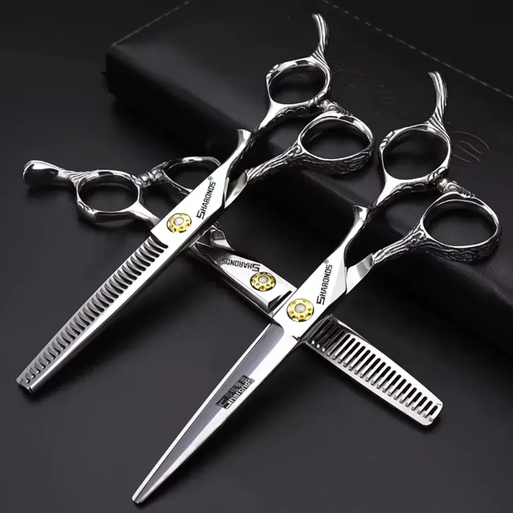 Hairstylist Professional Hairdresser Clippers Set 6 Inch  440C Japanese Steel Barber Specialized Clippers Hair Cutting Tools