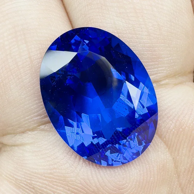 Cobalt Spinel Oval Cut 15x20mm 23.1ct VVS1 Gemstone for Diy Jewelry Making with AGL Certificate