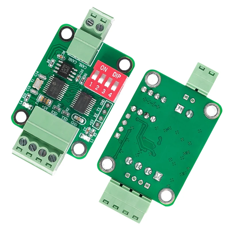 TTL to CAN Bus & TTL to RS232 Module Serial Transparent Transmission Communication Data Converter