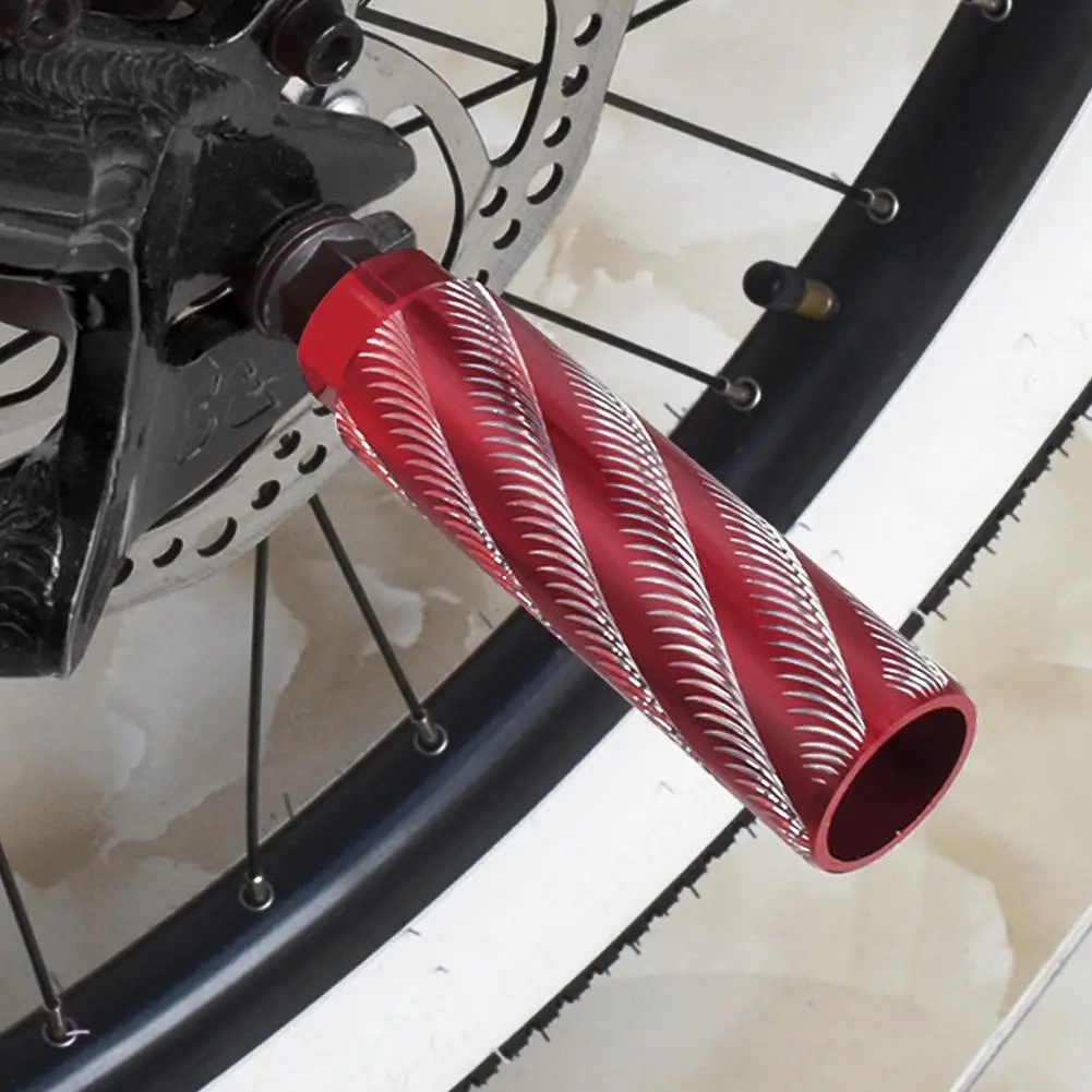 

1 Pair Bike Pedals Foot Rest Pegs Anti-slip Aluminum Alloy Rear Socle Pedal Mountain Bike Rear Wheel Manned Foot Column