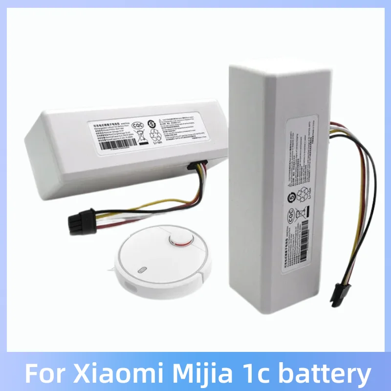 For Xiaomi Mijia Robot 1C STYTJ01ZHM Battery P1904-4S1P-MM Vacuum Cleaner Sweeping Mopping Robot Replacement Battery 12800mAh