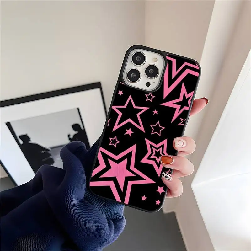 Super Star Phone Case for IPhone 12 14 13 Mini 11 Pro XS Max XR 6 7 8 Plus SE20 High Quality TPU Silicon and Hard Plastic Cover