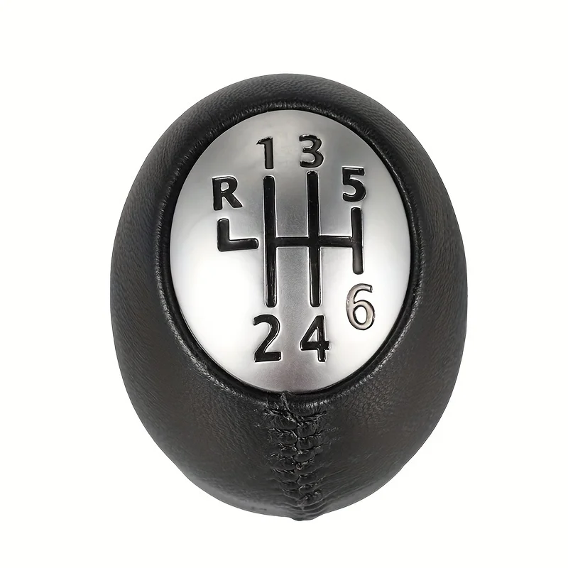 6 Speed Gear Shift Knob Leather Handleball For Renault Megane MK3 Clio Laguna For Nissan Interstar For Vauxhall Vivaro Movano