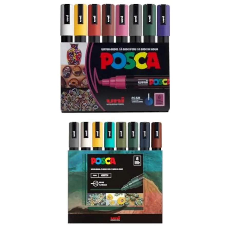 

Набор маркеров: 16 средних маркеров для рисования 5M - 8 земляных тонов + 8 темных тонов