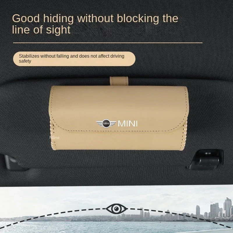 

Car Sun Visor Glasses Storage Box Sunglasses Holder Organizer For BMW Mini Cooper R50 R56 R53 F56 R60 2011 2012 2013 2018 2019