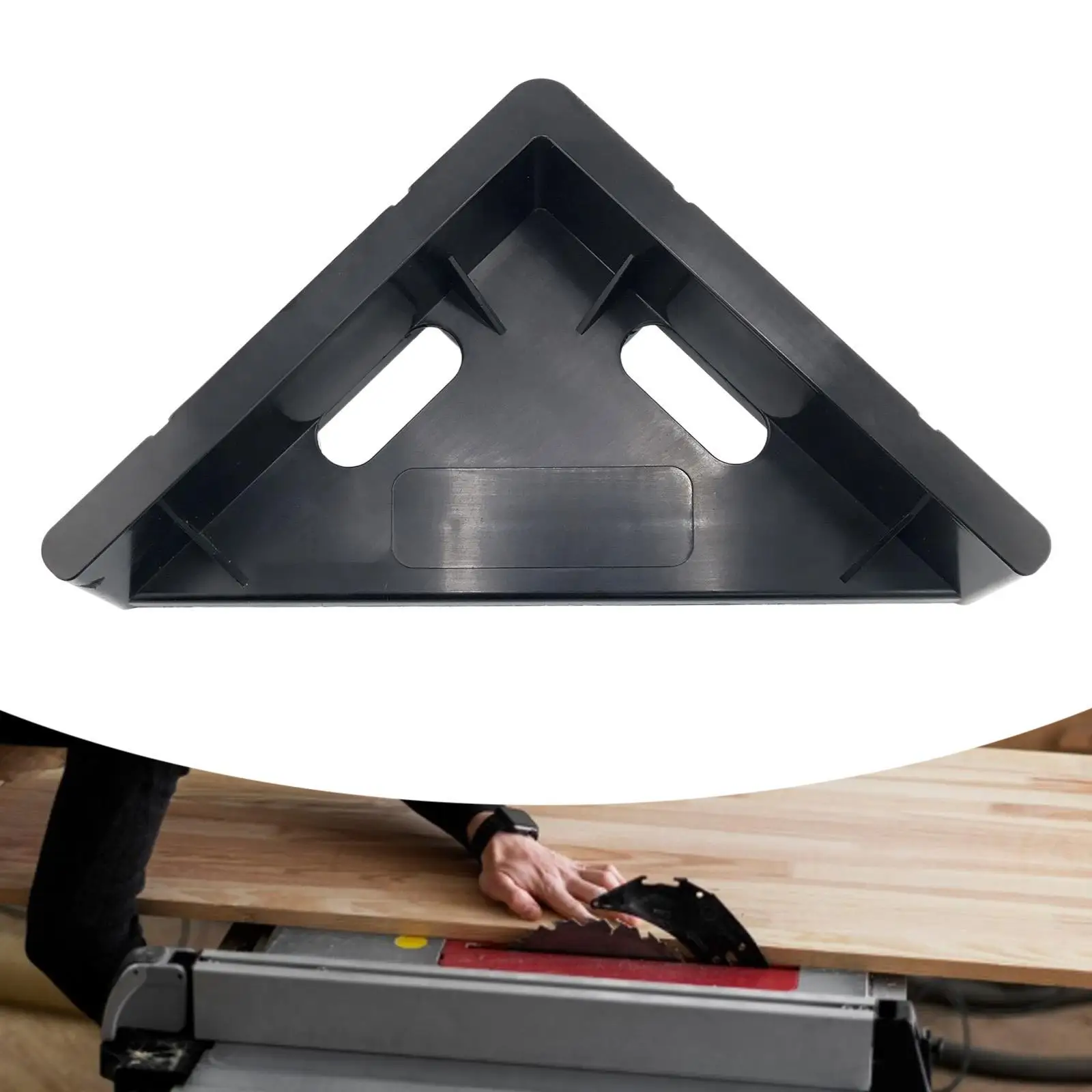 Durable Miter Sled Bevel Cut Fence Table Saw Accessory for Wooden Miter Crafting and Cabinet Assembly