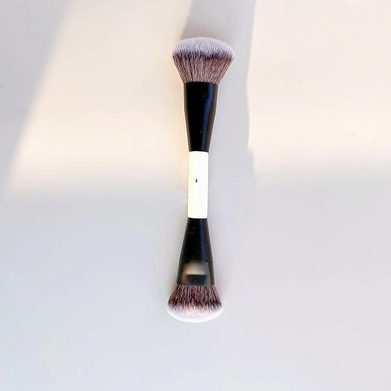 F4 Dual-Ended Makeup Brush For Foundation Face Powder Blush Contour - Double-Ended Cosmetic Tool For Beauty Health