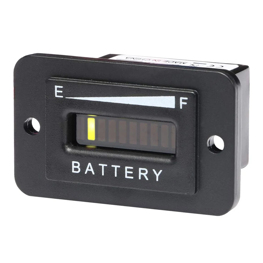 Battery Indicator 48 Volt LED Battery Meter Gauge For Club Car Golf Cart  2.4 X 2 X 1.8 Inches Golf Car Parts & Accessories