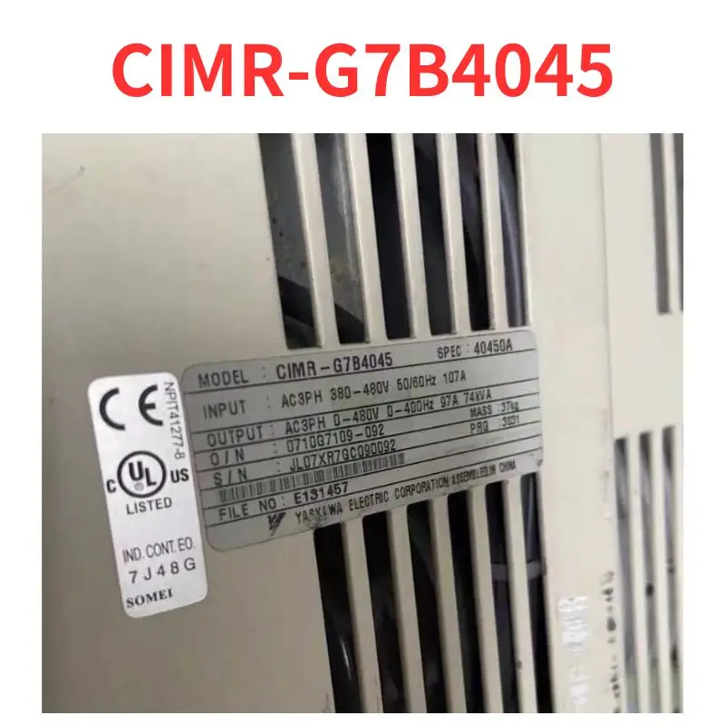 

Second-hand CIMR-G7B4045 inverter test OK Fast Shipping