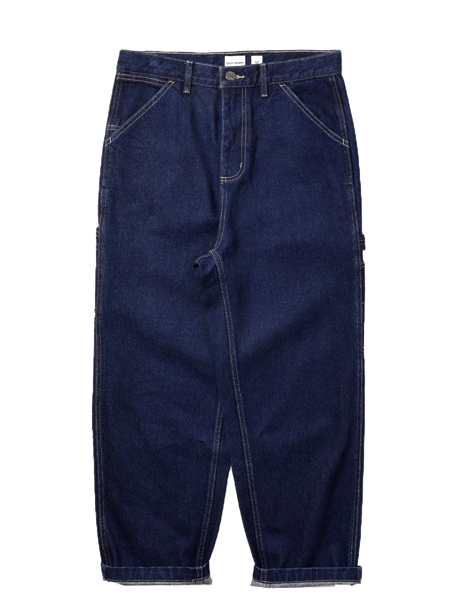 

Мужские джинсы-конусы в стиле ретро, свободные, прямые, повседневные, длинные брюки из плотного денима, молодежные, осенние, износостойкие