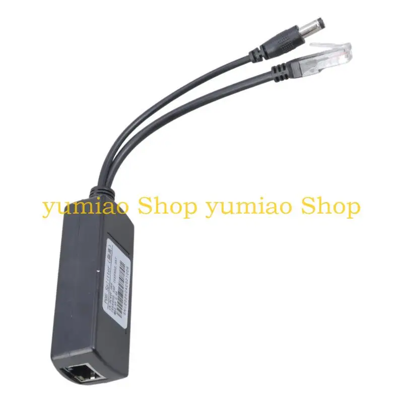 587B POE SPLITTER 5V USB Power Over Ethernet 48V ถึง 5V Poe Splitter สำหรับกล้องประเภท USB C. 5.5x2.1 3.5x1.35