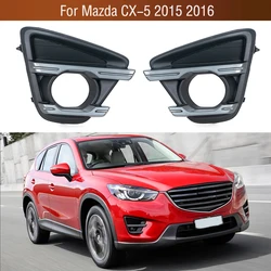 Para Mazda CX-5 CX5 2015 2016 parachoques delantero de coche lámpara antiniebla cubierta de luz marco antiniebla lámpara antiniebla embellecedor tapa bisel capó