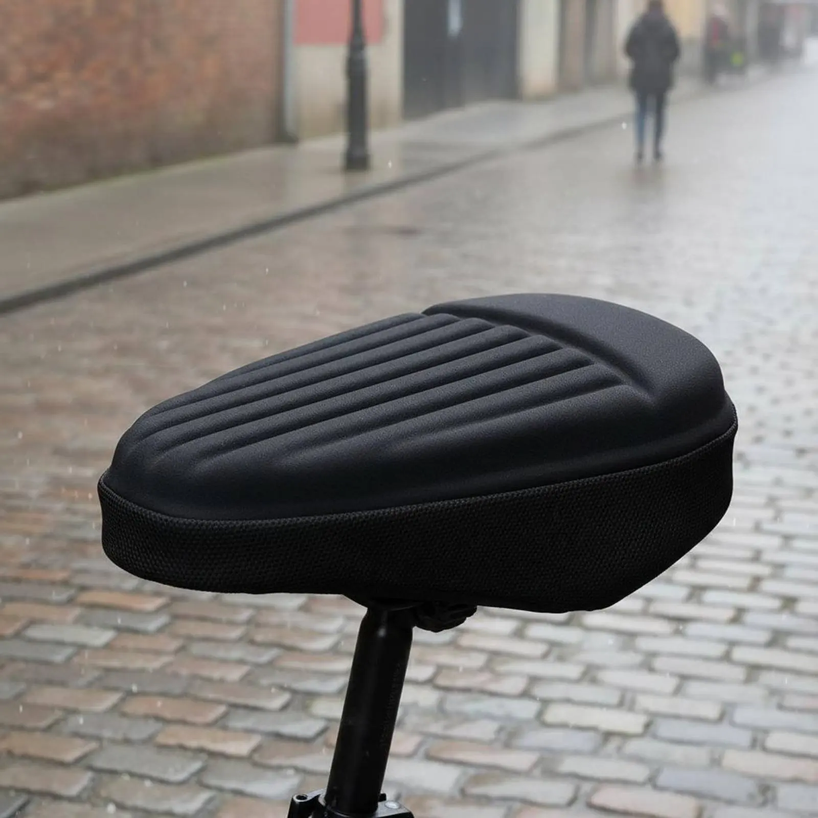 

Чехол для велосипедного седла из вязкоупругой пены, мягкая подкладка, чехол для сиденья электровелосипеда, подушка для седла из вязкоупругой пены, нескользящая велоаксессуары