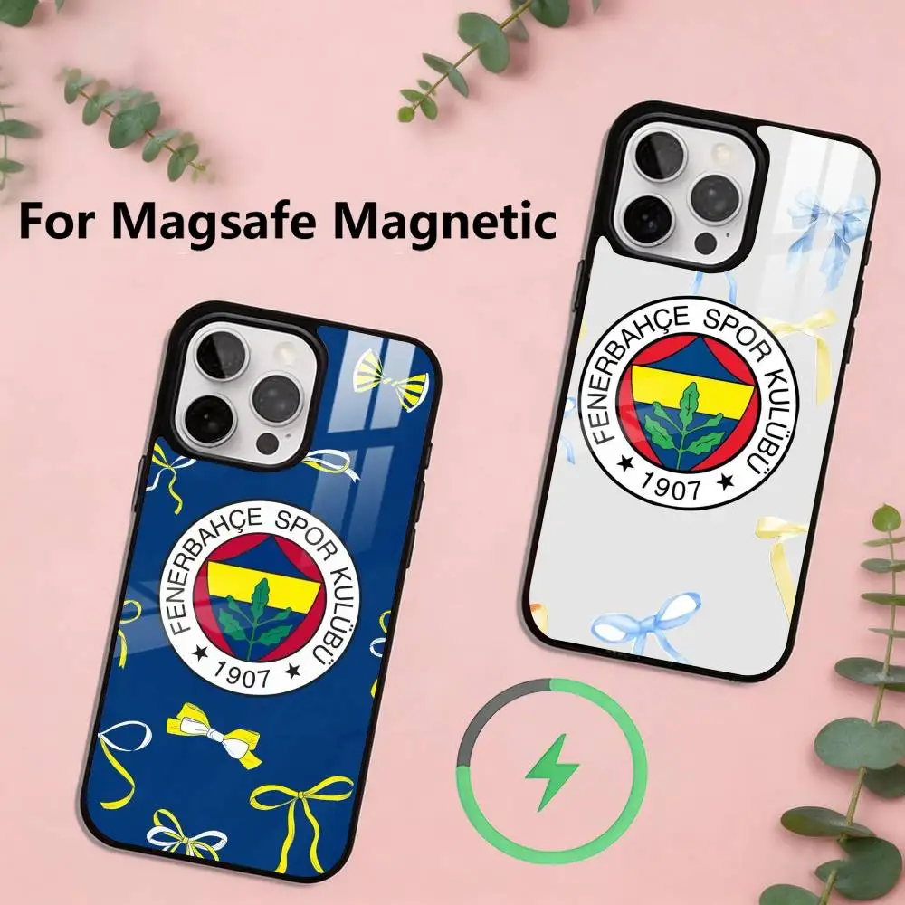 

Epc T-Turkey Fenerbahce-E Phone Case For iPhone17,16,15,14,13,12,11 Plus,Pro Magnetic For Magsafe Wireless Charging