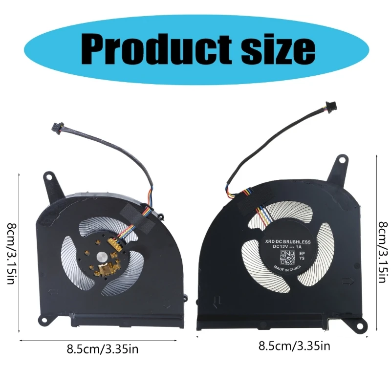 Replacement Laptop CPU GPU Cooling Fan Radiator for Aorus 15G 15P 17G 17P RX5G