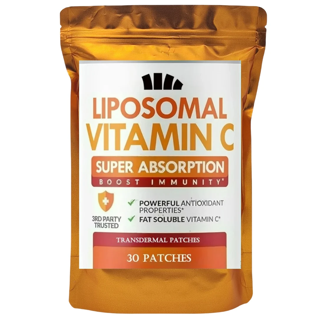 Liposomal Vitamin C Patches - High Absorption, Immune System & Collagen Booster,mmunity Support Ascorbic Acid - 30 Patches.