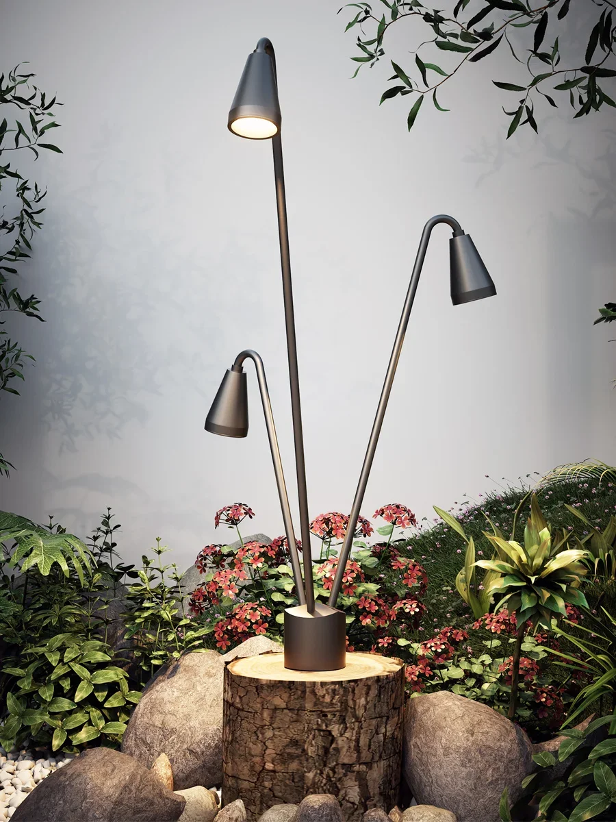 New lawn lamp outdoor waterproof reed  outdoor simple landscape villa public garden forest arrangement grass plug l