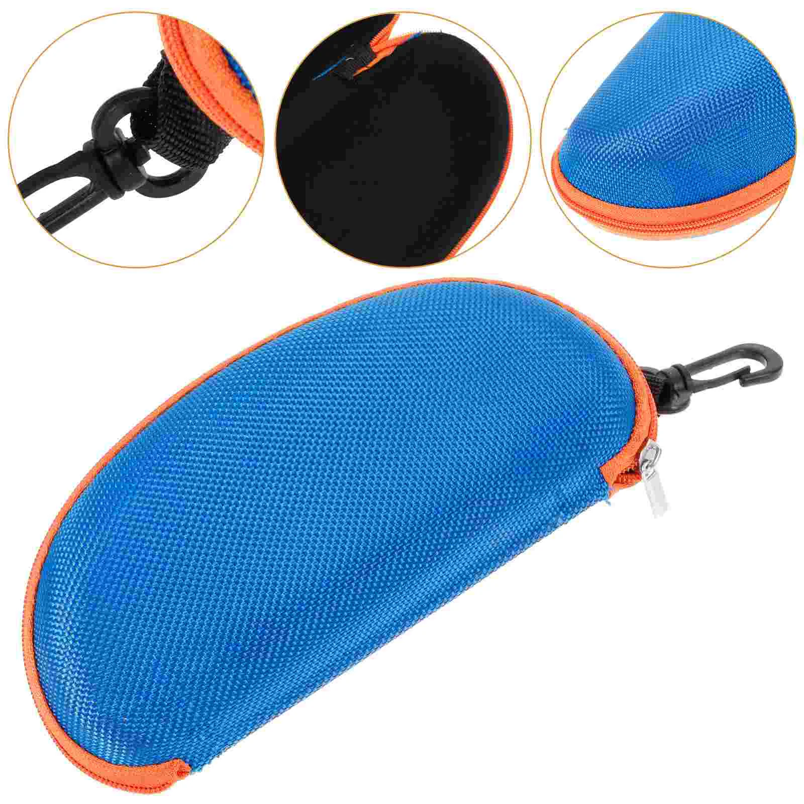 

Swim Glasses Storage Box Sunglasses Kids Organizer Swimming Goggles Blue Case Ear Buds
