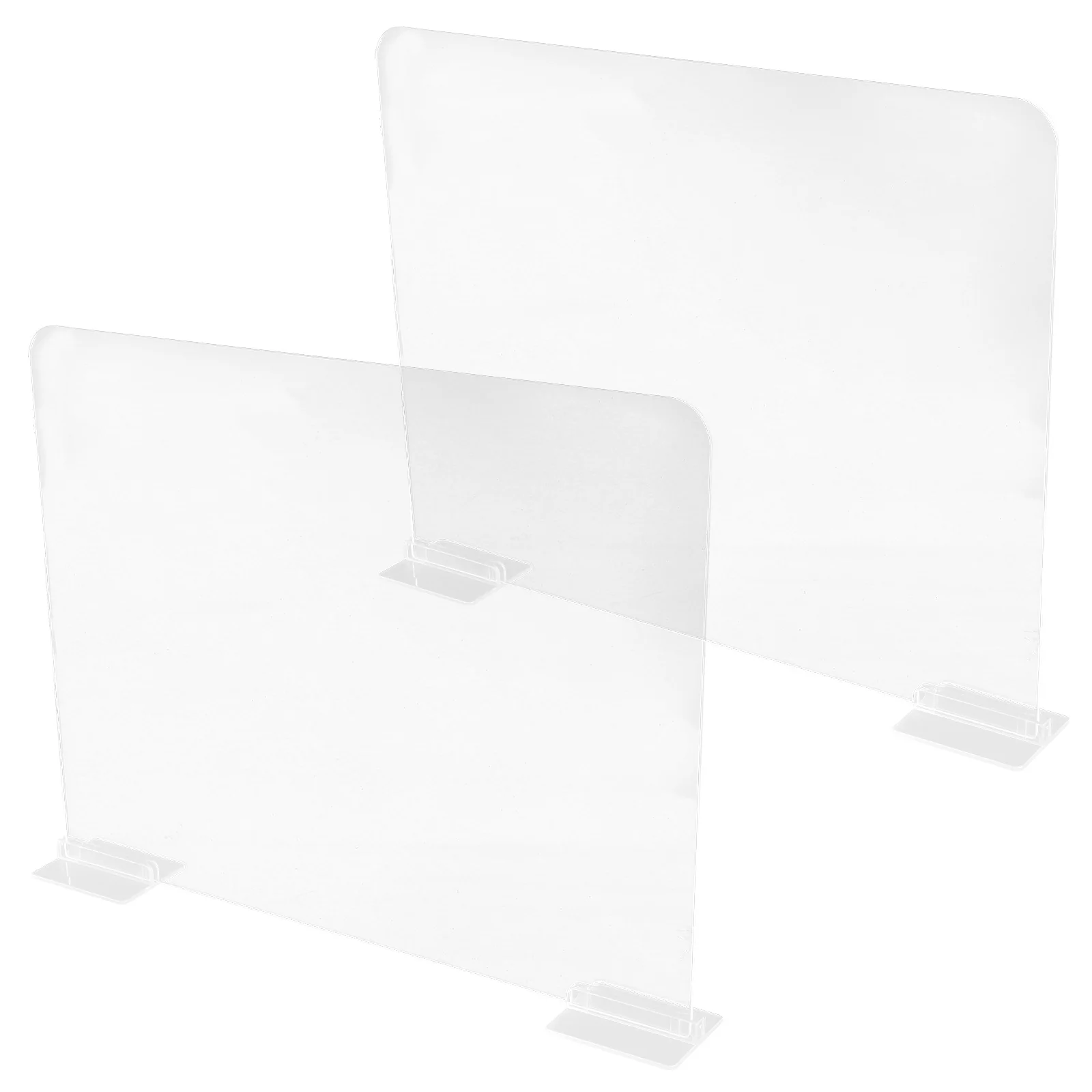 

2pcs Acrylic Closet Divider Clear Shelf Organizers Transparent Separators For Wardrobe Bookshelf Storage Home Kitchen