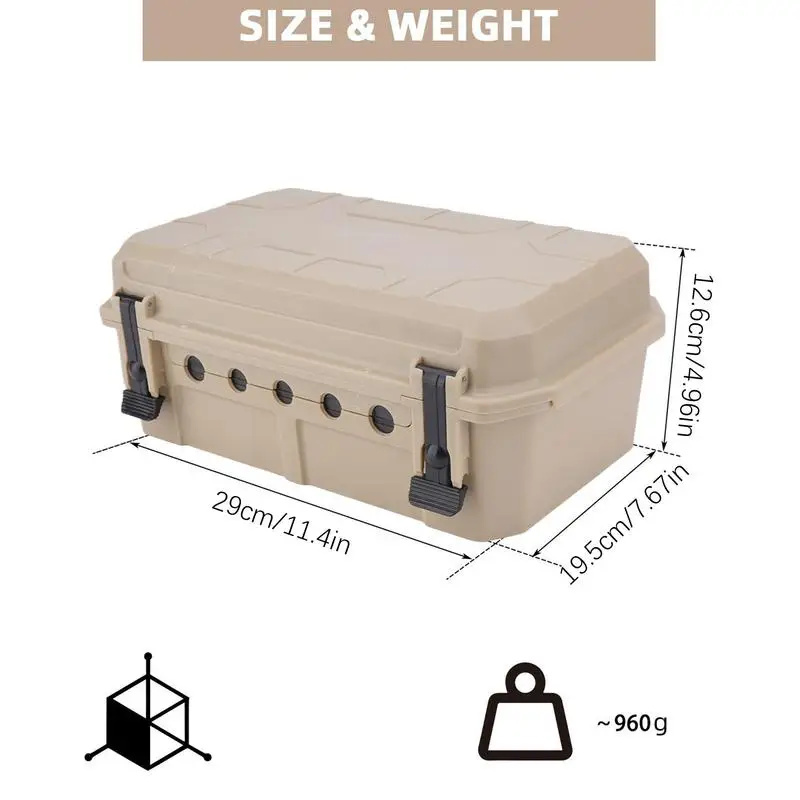 Outdoor Waterproof Electrical Box Outside Cable Connection Socket Enclosure Protector for Timers Extension Leads Holiday Garden