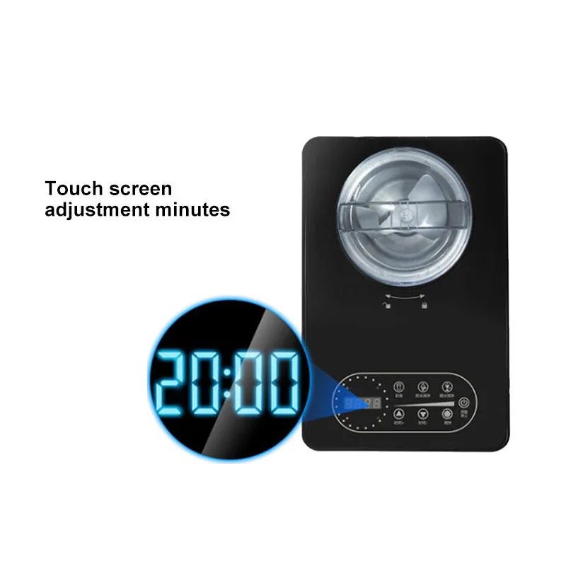 Ice Cream Maker เครื่องไอศกรีม Milkshake Gelato Sorbet SS304 อาหารปลอดภัย 1.5L ถังขนาดใหญ่คอมเพรสเซอร์