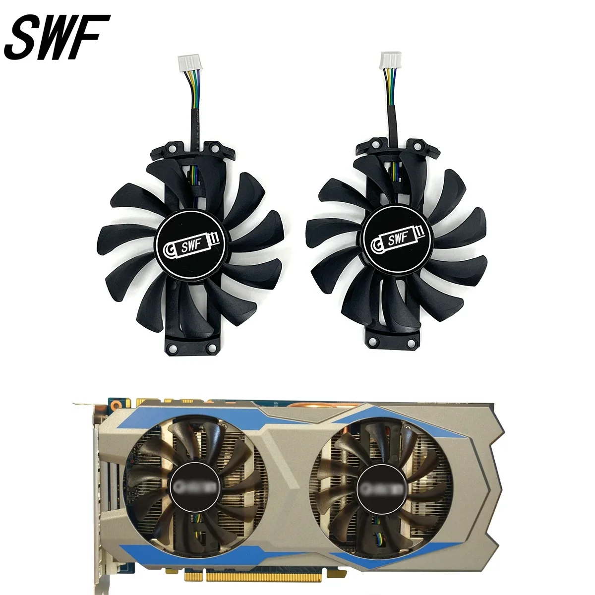 

New GA81S2U 12V GPU Cooling Fan For KFA2 GALAX GTX 660 GTX 760 Graphics Card Cooler Fan