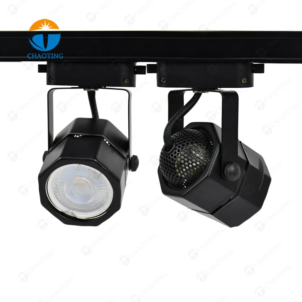 Commercial Octagon-Shape Ceiling Track Light With MR16 or GU10 Socket Wall Mount COB LED Wall Track Spot Light Fixture Housing