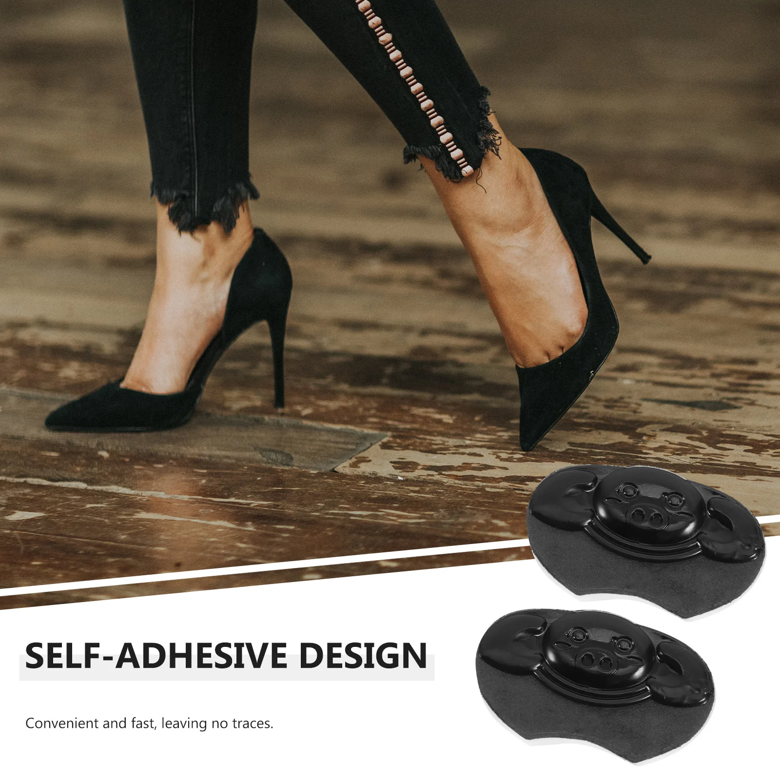 

1Pair Breathable Self Adhesive Silicone Heel Stickers Nonslip Soft Cushions for Replaceable Shoe Heels Shoe Heel Protectors