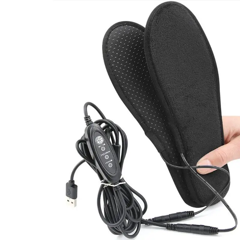 

USB Heated Shoe Insoles Electric Foot Warming Pad Feet Warmer Sock Pad Mat Anti-slip Winter Outdoor Sports Heating Insole