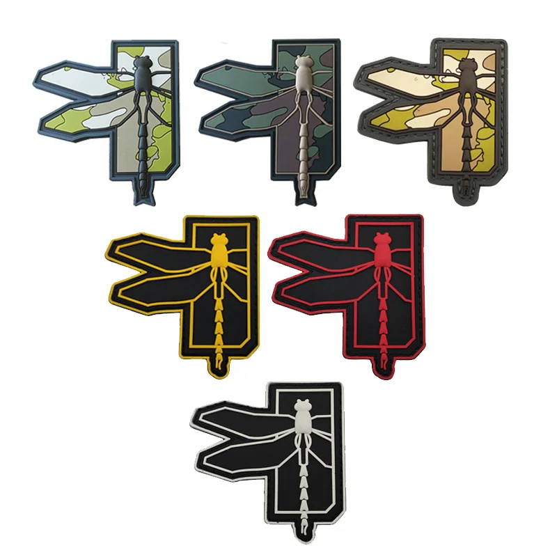 ใหม่กระเป๋าอุปกรณ์เสริม MC Camo Dragonfly Magic Badge PVC Drop กาว Armband Morale กระเป๋าเป้สะพายหลังสติกเกอร์ Badge Hook Patch