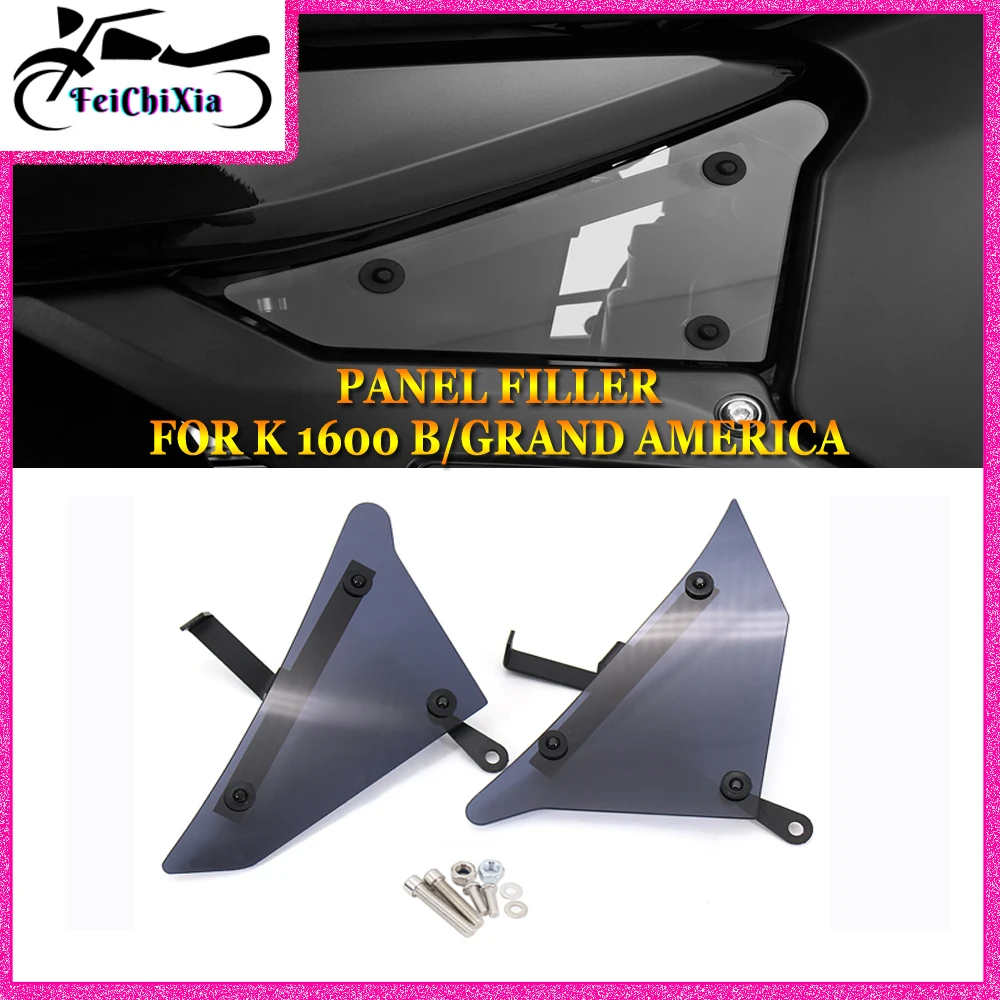 Motorcycle Side Panel Cowling Frame Fill Panels Fairing Flank Cover for BMW K1600B K1600 Grand America Grandamerica Parts