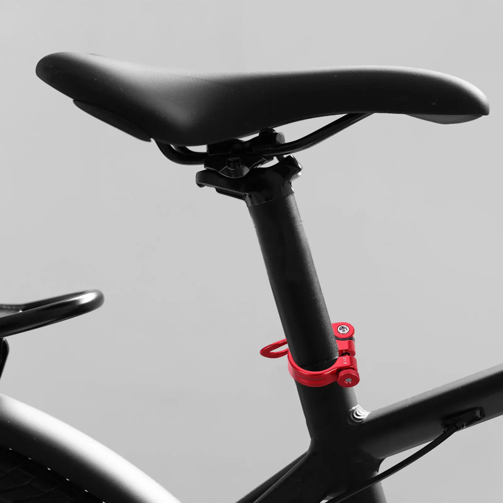 

Quick Release Aluminum Seatpost Clamp Durable Bike Saddle Clamp Fast Seat Height Adjustment for Mountain Bicycle