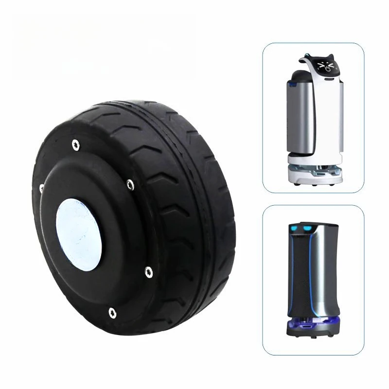 5.5 Inch Wheel Hub Motor with Built-in Encoder -24V DC Servo Drive Kit for Robots,Robotics,Automated Machines DIY Robot Projects