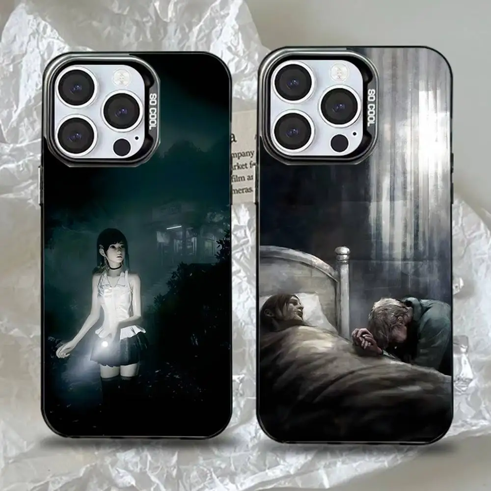 

S-Silent Horror Hill Game Phone Case For iPhone 17，16,15,14,13,12,11,Pro,Max,Plus,Mini,XS,SE Anti Fall Black Matte Hard Bumper