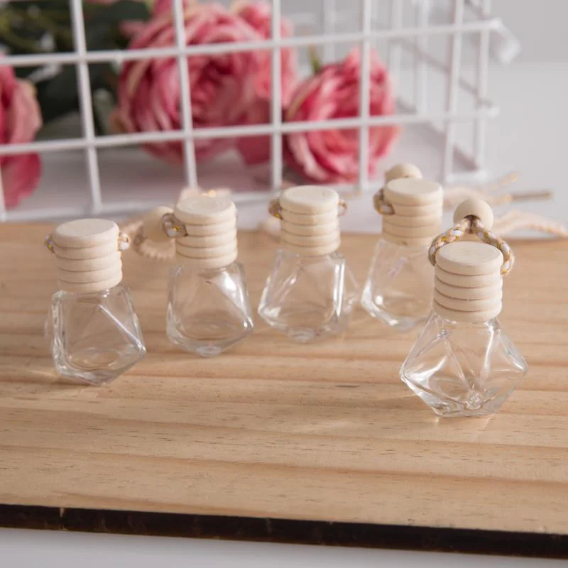 10-Pack 8ml Transparent Glass Hanging Car Air Freshener Bottles - Empty Diffuser Vials for Aromatherapy, Refillable & Decor-Read