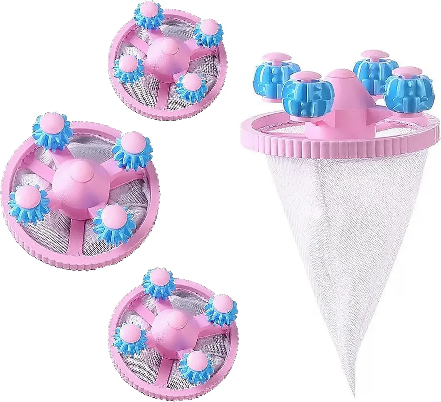 Pet Hair Remover for Laundry, Washing Machine Lint Catcher Hair Filter Bag, 3 Pack